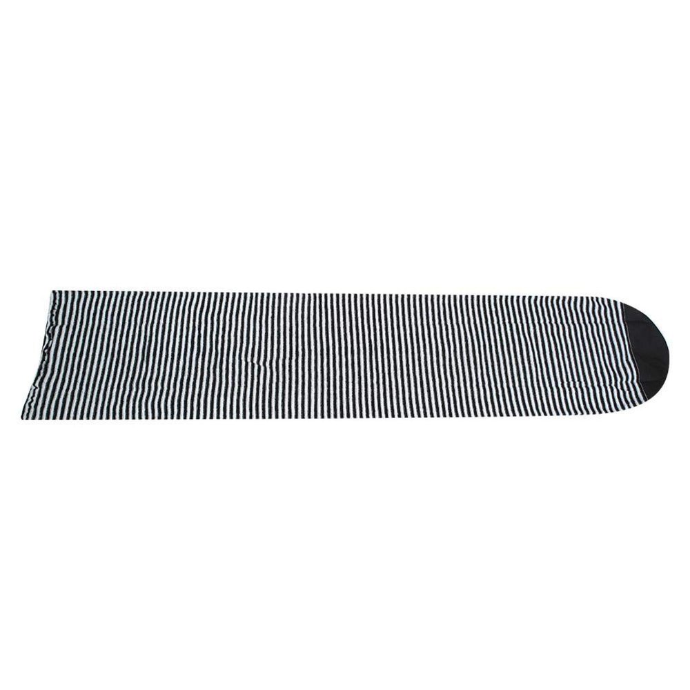 Hozee Surfboard Sock Cover, Pool Spa Part Lightweight Board Bag Lightweight Board Bag Sports Surfboard Sock Cover Surf Sock Bag for Your Surf Board(Black and white stripes)
