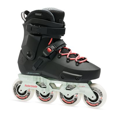 Rollerblade Twister XT Women's Adult Fitness Inline Skate, Black/Mint, Urban Performance Inline Skates