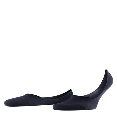 FALKE Men's Step Medium Cut No Show Socks, Light and Cool, Sustainable Cotton, Non Slip Heel Grip, Skin Friendly, Blue (Dark Navy 6375), 12.5-13.5, 1 Pair