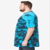 KingSize Men's Big & Tall Shrink-Less Lightweight Longer-Length Crewneck Pocket T-Shirt - 5XL, Turquoise Marble view 3