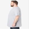 KingSize Men's Big & Tall Shrink-Less Lightweight Longer-Length Crewneck Pocket T-Shirt - 5XL, Turquoise Marble view 4