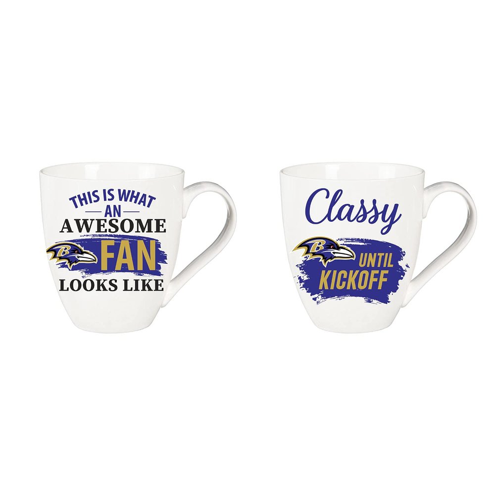 Team Sports America Baltimore Ravens, Ceramic Cup O'Java 17oz Gift Set