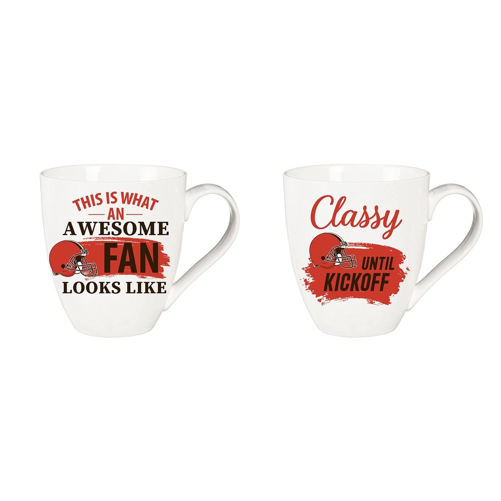 Team Sports America Cleveland Browns, Ceramic Cup O'Java 17oz Gift Set
