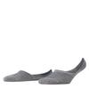 FALKE Women's Step High Cut No Show Socks, Light and Cool, Sustainable Cotton, Non Slip Heel Grip, Skin Friendly, Grey (Light Grey Melange 3390), 9.5-10.5, 1 Pair view 1