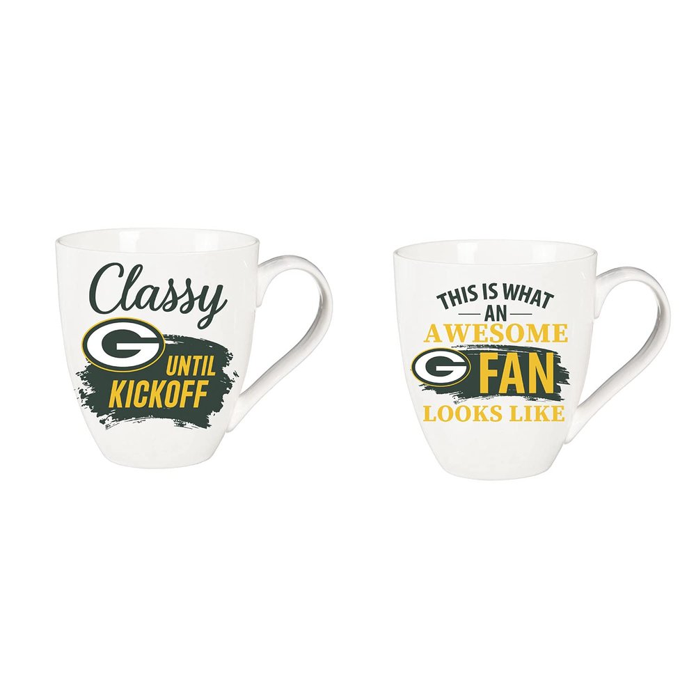 Team Sports America Green Bay Packers, Ceramic Cup O'Java 17oz Gift Set