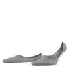 FALKE Men's Step Medium Cut No Show Socks, Light and Cool, Sustainable Cotton, Non Slip Heel Grip, Skin Friendly, Grey (Light Grey Melange 3390), 8-9, 1 Pair view 1