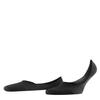 FALKE Men's Step Medium Cut No Show Socks, Light and Cool, Sustainable Cotton, Non Slip Heel Grip, Skin Friendly, Black (Black 3000), 8-9, 1 Pair view 1