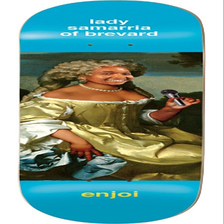 Enjoi Skateboards Samarria Brevard Renaissance Light Blue Skateboard Deck Resin-7-8.37" x 32.2"