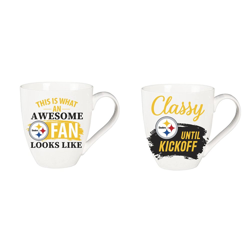 Team Sports America Pittsburgh Steelers, Ceramic Cup O'Java 17oz Gift Set