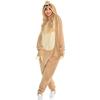 Sloth Zipster Brown Hooded Jumpsuit for Adults - Adult Small/Medium (1 Count) - Perfect Gift Idea, Ultimate Cozy Comfort & Style Warm & Soft Loungewear view 1