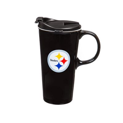 Team Sports America Pittsburgh Steelers, 17oz Boxed Travel Mug