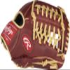 Rawlings | SANDLOT Baseball Glove | Left Hand Throw | 11.75" - Modified Trap-Eze Web, 11.75 inch - Trapeze Web - Burgundy view 2