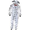 Dalmatian Zipster - Adult Small/Medium (1 Count) - Black & White Hooded One-Piece Jumpsuit - Ideal for Costume Parties & Sleepovers view 4