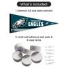 Philadelphia Eagles Pennant Banner and Wall Tack Pads view 2