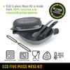 UCO Recycled ECO 5-Piece Camping and Outdoor Mess Kit with Bowl, Plate, Switch Spork Utensil Set view 2