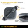 UCO Recycled ECO 5-Piece Camping and Outdoor Mess Kit with Bowl, Plate, Switch Spork Utensil Set view 4
