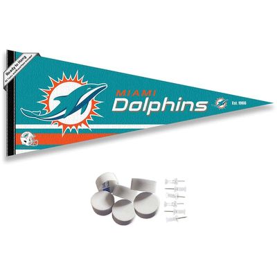 Miami Dolphins Pennant Banner and Wall Tack Pads