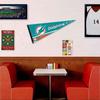 Miami Dolphins Pennant Banner and Wall Tack Pads view 3