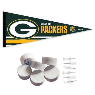 Green Bay Packers Pennant Banner and Wall Tack Pads