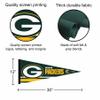 Green Bay Packers Pennant Banner and Wall Tack Pads view 3
