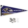 Baltimore Ravens Pennant Banner and Wall Tack Pads view 1