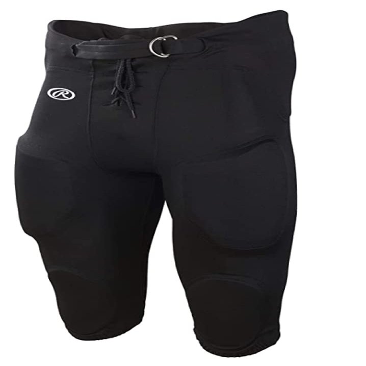 Rawlings | Adult Game/Practice Football Pants, Black, X-Small