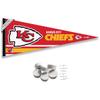 Kansas City Chiefs Pennant Banner and Wall Tack Pads view 1