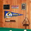 Los Angeles Rams Pennant Banner and Wall Tack Pads view 4