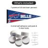 Buffalo Bills Pennant Banner and Wall Tack Pads view 2