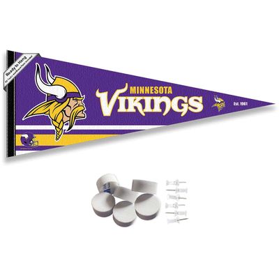 WinCraft Minnesota Vikings Pennant Banner and Wall Tack Pads