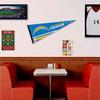 Los Angeles Chargers Pennant Banner and Wall Tack Pads view 3