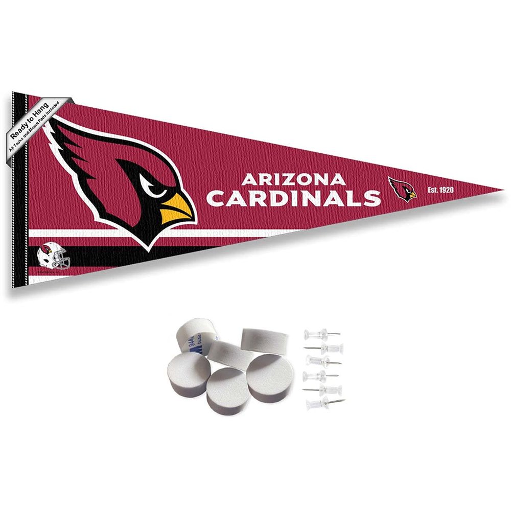 Arizona Cardinals Pennant Banner and Wall Tack Pads