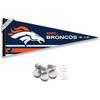 Denver Broncos Pennant Banner and Wall Tack Pads view 1