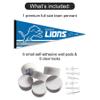 WinCraft Detroit Lions Pennant Banner and Wall Tack Pads view 2