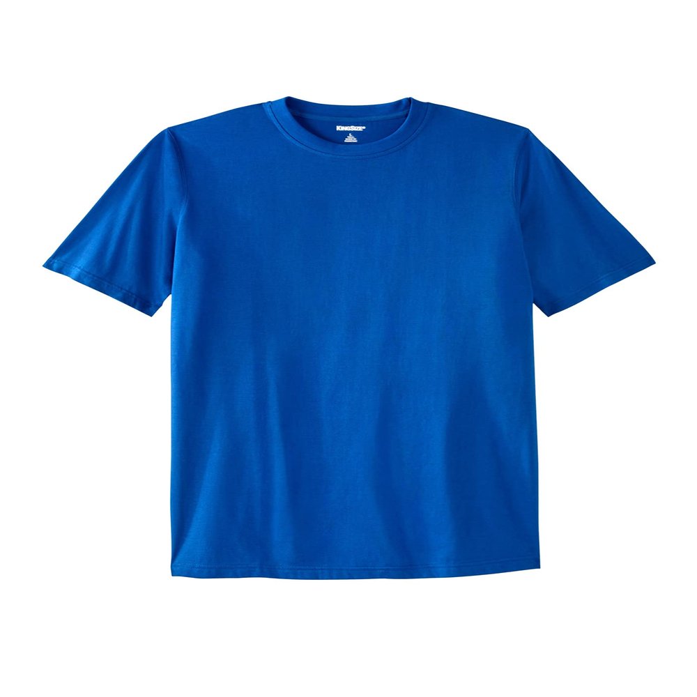 KingSize Shrink-Less Lightweight Longer-Length Crewneck T-Shirt Royal Blue