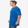 KingSize Shrink-Less Lightweight Longer-Length Crewneck T-Shirt Royal Blue view 4