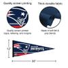 New England Patriots Pennant Banner and Wall Tack Pads view 3