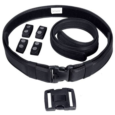 TAFTACFR Duty Belt for Law Enforcement Utility Security Military Police 2.25" Tactical Patrol Belt Set (Medium)