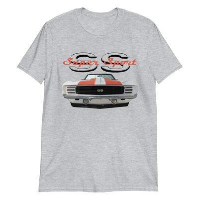 1969 Chevy Camaro SS Super Sport Classic American Muscle Car Short-Sleeve Unisex T-Shirt