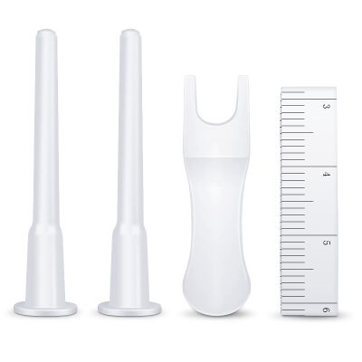 Trideer 4-Piece Exercise Ball Plug Replacement Kit, White, PVC, Inflatable, Yoga, Exercise Ball Accessories