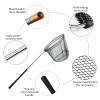 Fishing Landing Net with Aluminum Telescoping Pole 75" Long Handle,Rubber Coated Nylon Mesh,for Steelhead,Salmon,Fly,Kayak,Catfish,Bass,Trout,Shrimp,Crab,for Easy Catch & Release,Extend to 75 Inch view 3