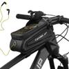 PROBEROS Cycling Bike Frame Bag Waterproof Bicycle Bag with TPU Touch Screen Large Capacity EVA Pressure-Resistant Handlebar Bag with Headphone Hole, Suitable for Phone Under 7.0 Inch view 3