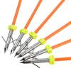 ZSHJGJR Archery Bowfishing Arrows Fiberglass Fishing Hunting Arrows with Broadheads Safety Slides for Compound Bow Recurve Bow Fishing Hunting 3/6/12pcs (Orange 2#, 12 Pieces) view 2