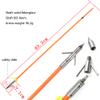 ZSHJGJR Archery Bowfishing Arrows Fiberglass Fishing Hunting Arrows with Broadheads Safety Slides for Compound Bow Recurve Bow Fishing Hunting 3/6/12pcs (Orange 2#, 12 Pieces) view 3