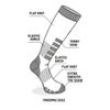 Eurosock Silver Ski Light Ski Socks (US, Alpha, Large, Regular, Regular, Charcoal) view 2