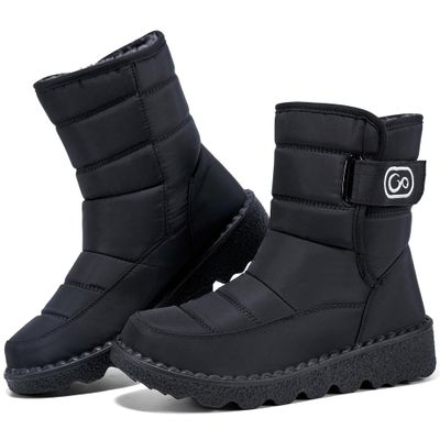 Ablanczoom Womens Winter Snow Boots With Warm Fur Lining Comfortable Booties Non Slip Waterproof Outdoor Shoes