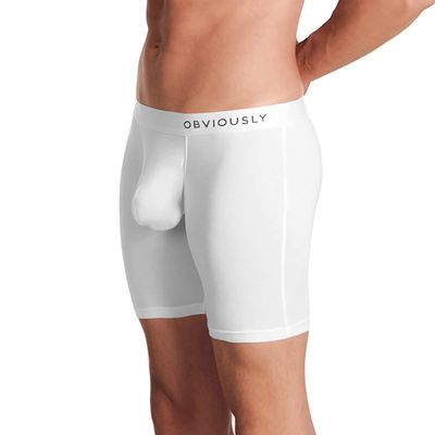 Obviously PrimeMan - Boxer Brief 6 inch Leg - White - XX-Large