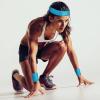 ASTER 6Pieces Light Blue Sweatband Set, Sports Headband Wristband Set, Including 2Pcs Sports Headband and 4Pcs Sweat Wristband, Moisture Wicking Absorbing Light Blue Sweat Band for Men and Women view 2