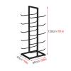 JLXJ Gold/Black Yoga Mat Rack, 20 Foam Roller Storage Floor Stand, 5 Tier Large Metal Vertical Display Holder, Home/Gym/Workout Room (Color : Gold) view 4