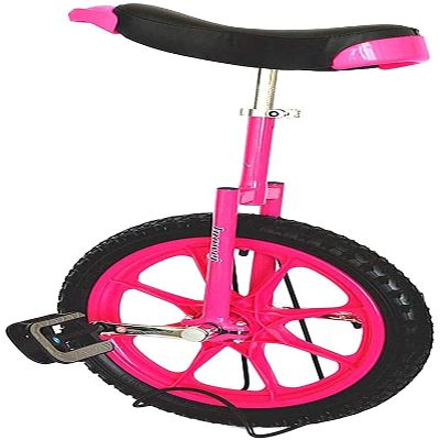 JINCAN 16-inch unicycle, outdoor balance bike, wheeled unicycle with anti-skid tires and adjustable release saddle is safe and comfortable